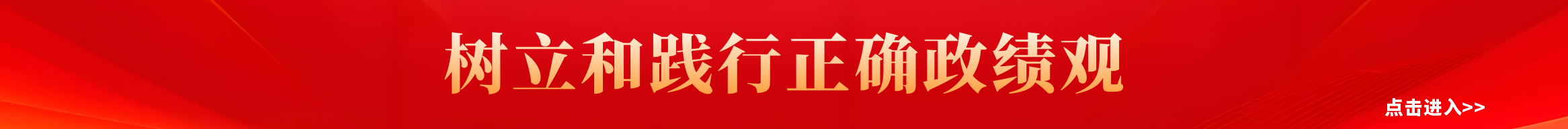 树立和践行正确政绩观